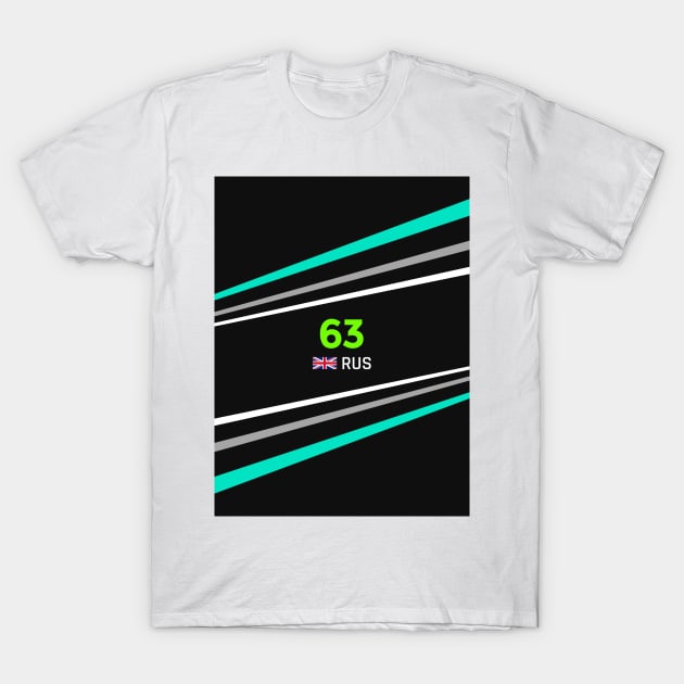 F1 2023 - #63 Russell T-Shirt by sednoid